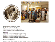 Tablet Screenshot of iskconaustin.com